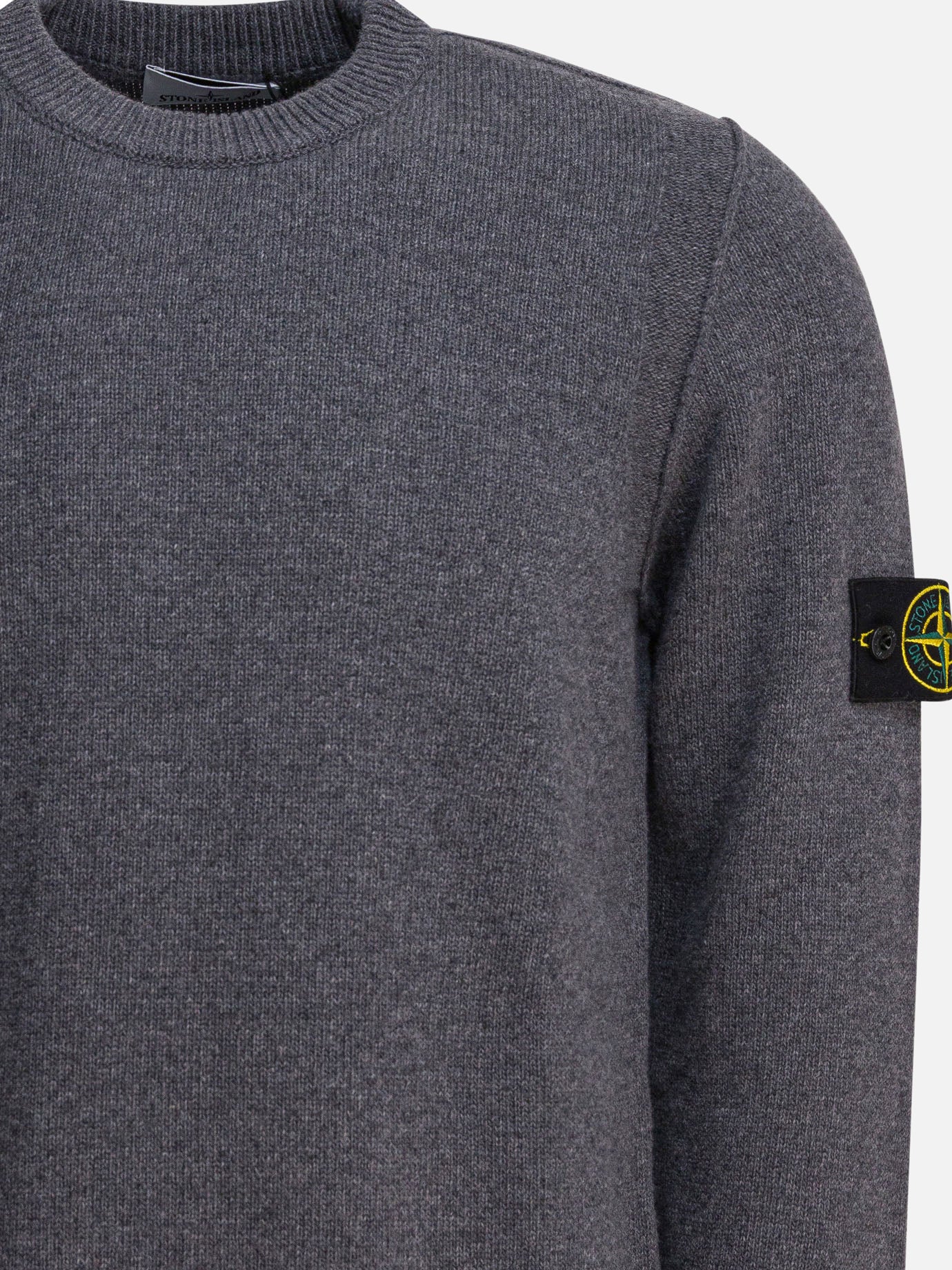 Stone Island Wool crewneck sweater 21083032_M Grey thumbnail_3