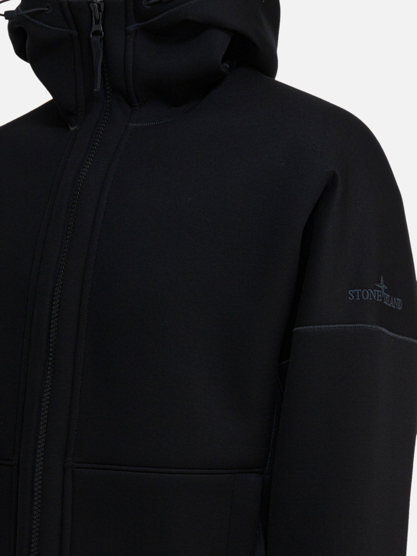 Quilted & Utility Jackets Solid colour  Black - Stone Island Men | PDP | VIETTI Online Store | thumbnail_4