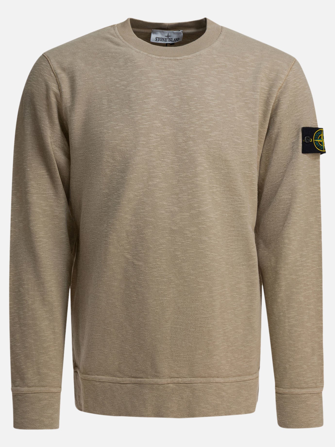 Crewnecks Logo  Beige - Stone Island Men | PDP | VIETTI Online Store | thumbnail