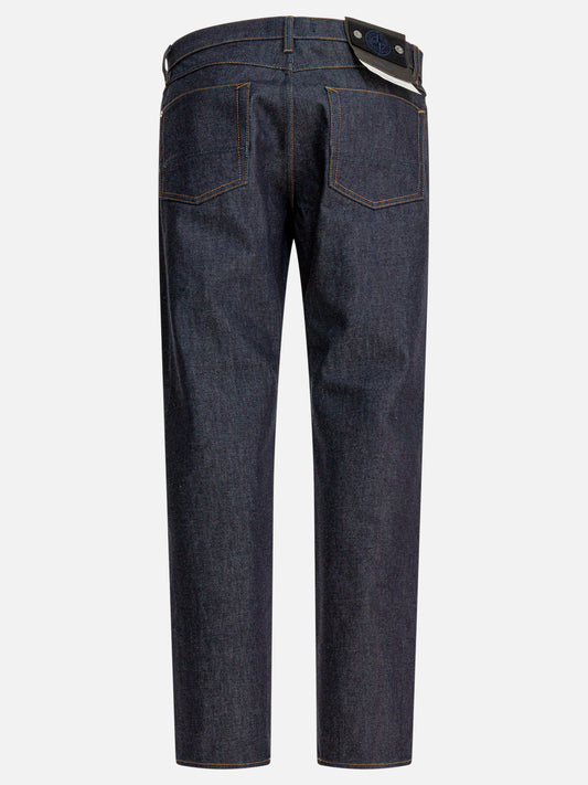 Straight-leg jeans Solid colour  Blue - Stone Island Men | PDP | VIETTI Online Store | 2

