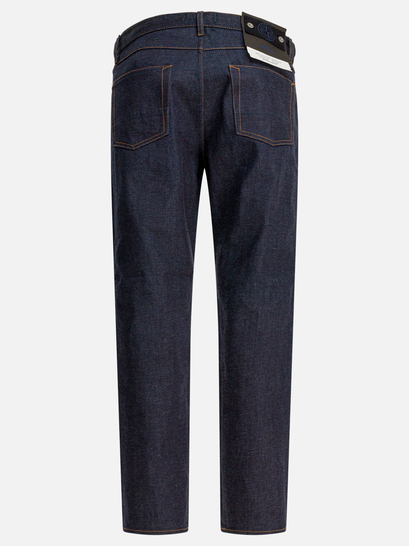 Straight-leg jeans Solid colour  Blue - Stone Island Men | PDP | VIETTI Online Store | thumbnail_2