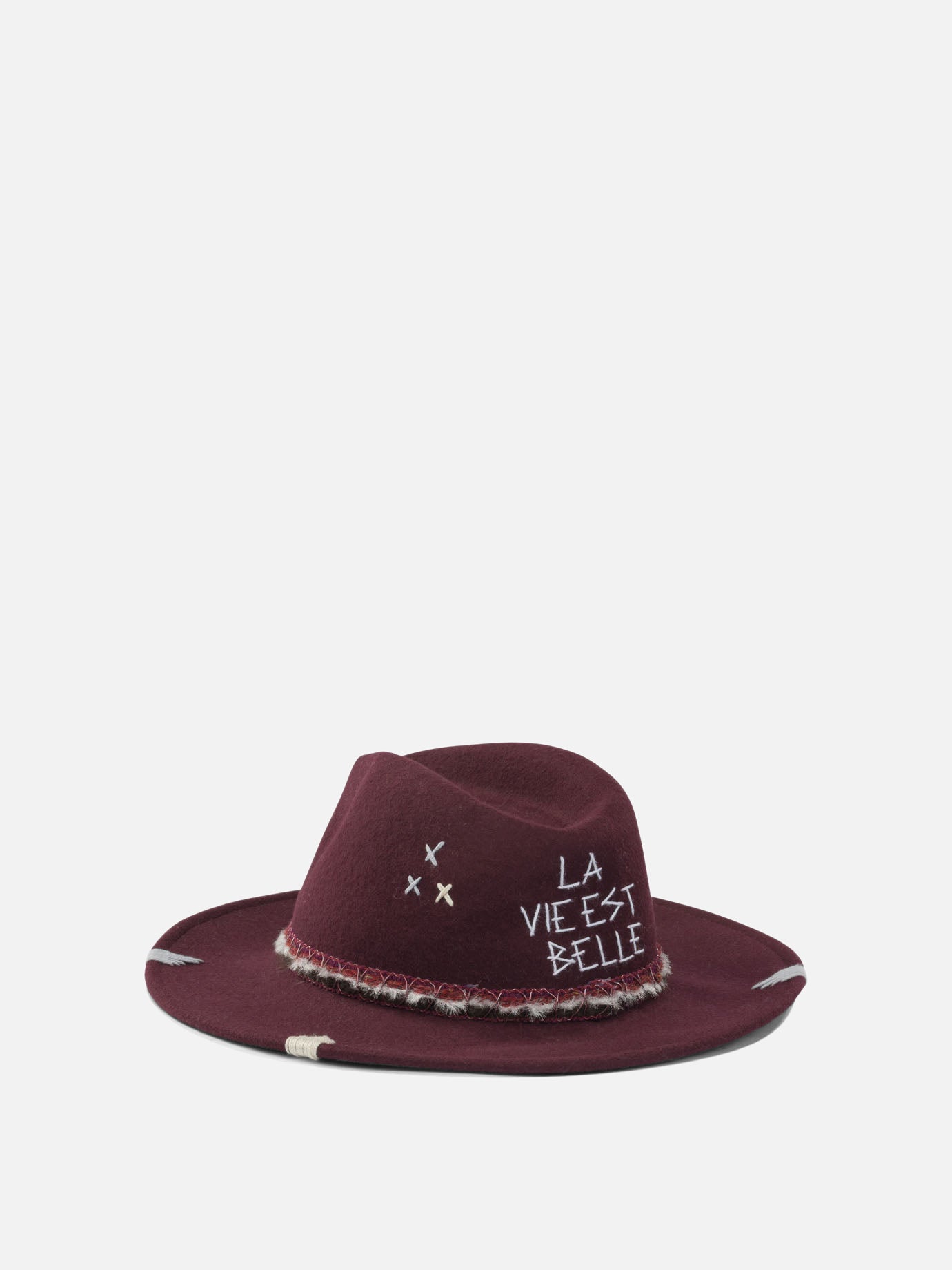 Classic hats 100% wool  Bordeaux - The Hat Gang Women | PDP | VIETTI Online Store | thumbnail_3