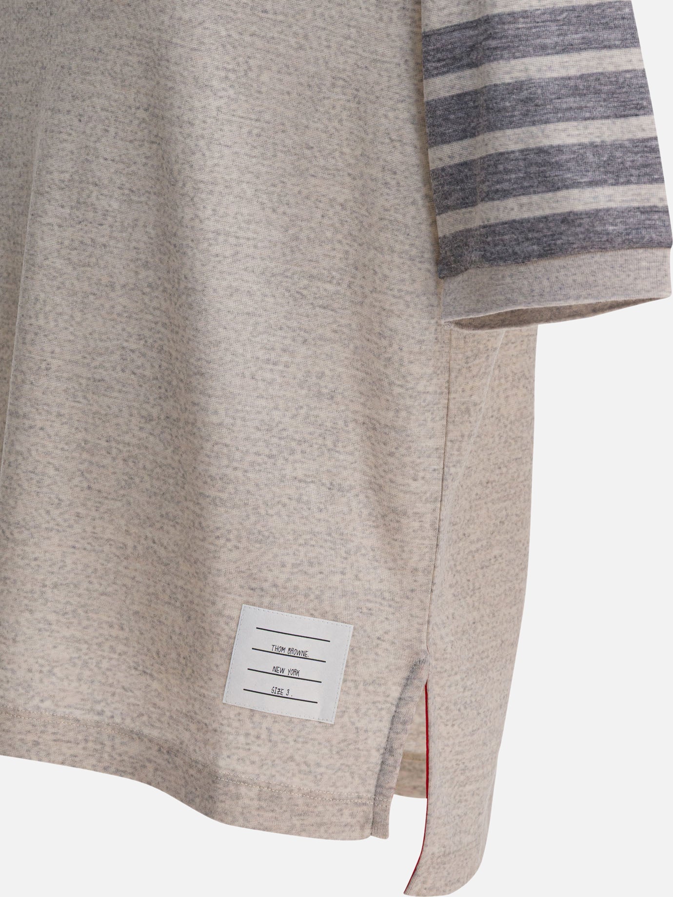 T-shirt girocollo Solid colour  Grigio - Thom Browne Uomo | PDP | VIETTI Online Store | Zoom-Modal_4
