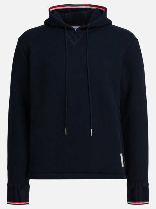 Felpe con cappuccio Solid colour  Blu - Thom Browne Uomo | PLP | VIETTI Online Store 
