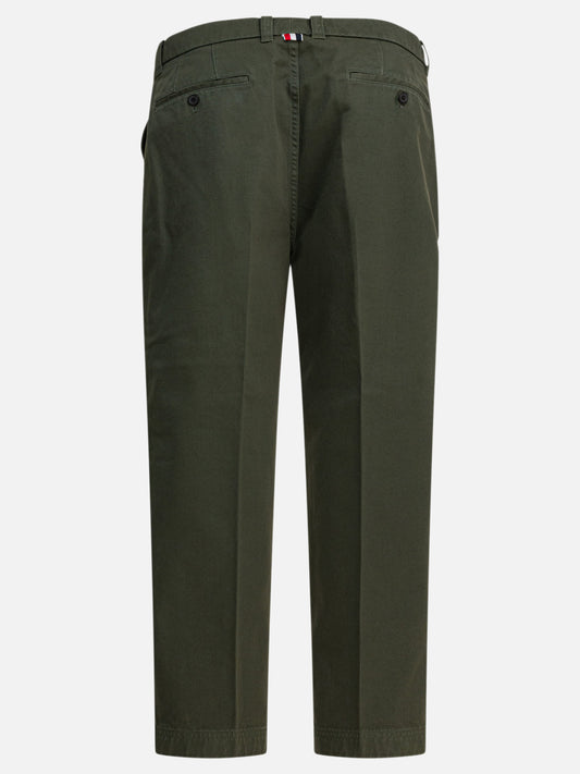 Pantaloni casual Solid colour  Verde - Thom Browne Uomo | PDP | VIETTI Online Store | 2
