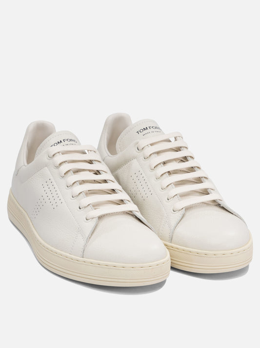 Low top sneakers 100% leather - 100% rubber  White - Tom Ford Men | PDP | VIETTI Online Store | 2
