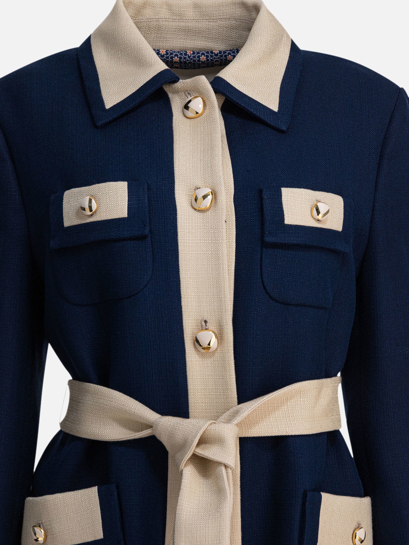 Short coats Solid colour  Blue - Valentino Women | PDP | VIETTI Online Store | Zoom-Modal_3

