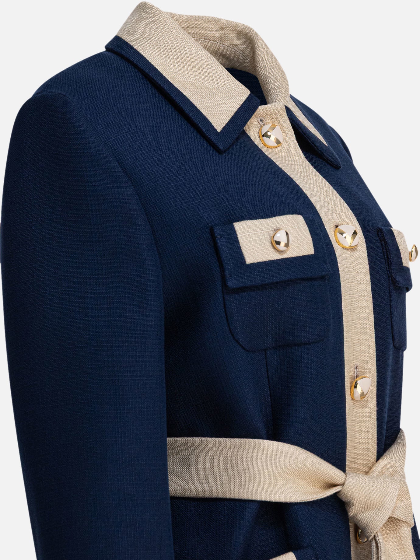 Short coats Solid colour  Blue - Valentino Women | PDP | VIETTI Online Store | thumbnail_4