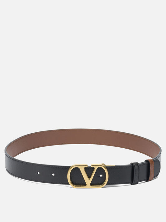 Leather belts 100% leather  Black - Valentino Garavani Women | PLP | VIETTI Online Store 
