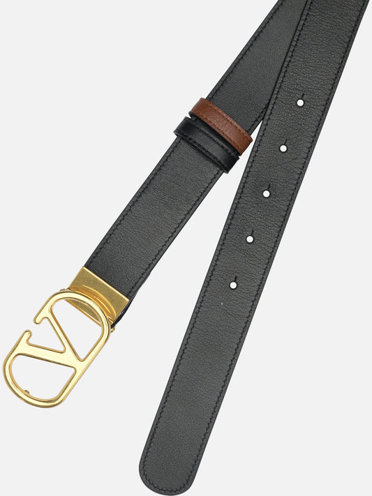 Leather belts 100% leather  Black - Valentino Garavani Women | PLP | VIETTI Online Store | 2
