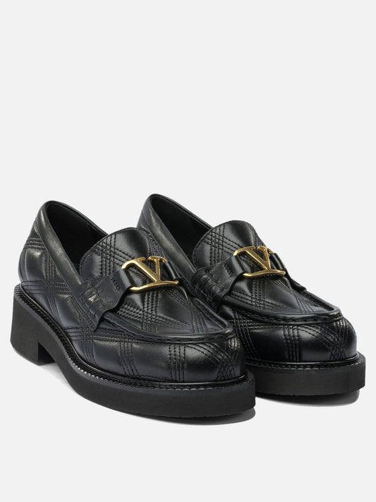 Mocassini 100% leather - 100% rubber  Nero - Valentino Garavani Donna | PDP | VIETTI Online Store | 2
