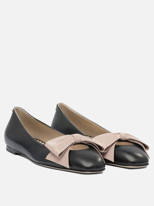 Classic ballet flats 100% leather - 100% leather  Black - Valentino Garavani Women | PLP | VIETTI Online Store | 2
