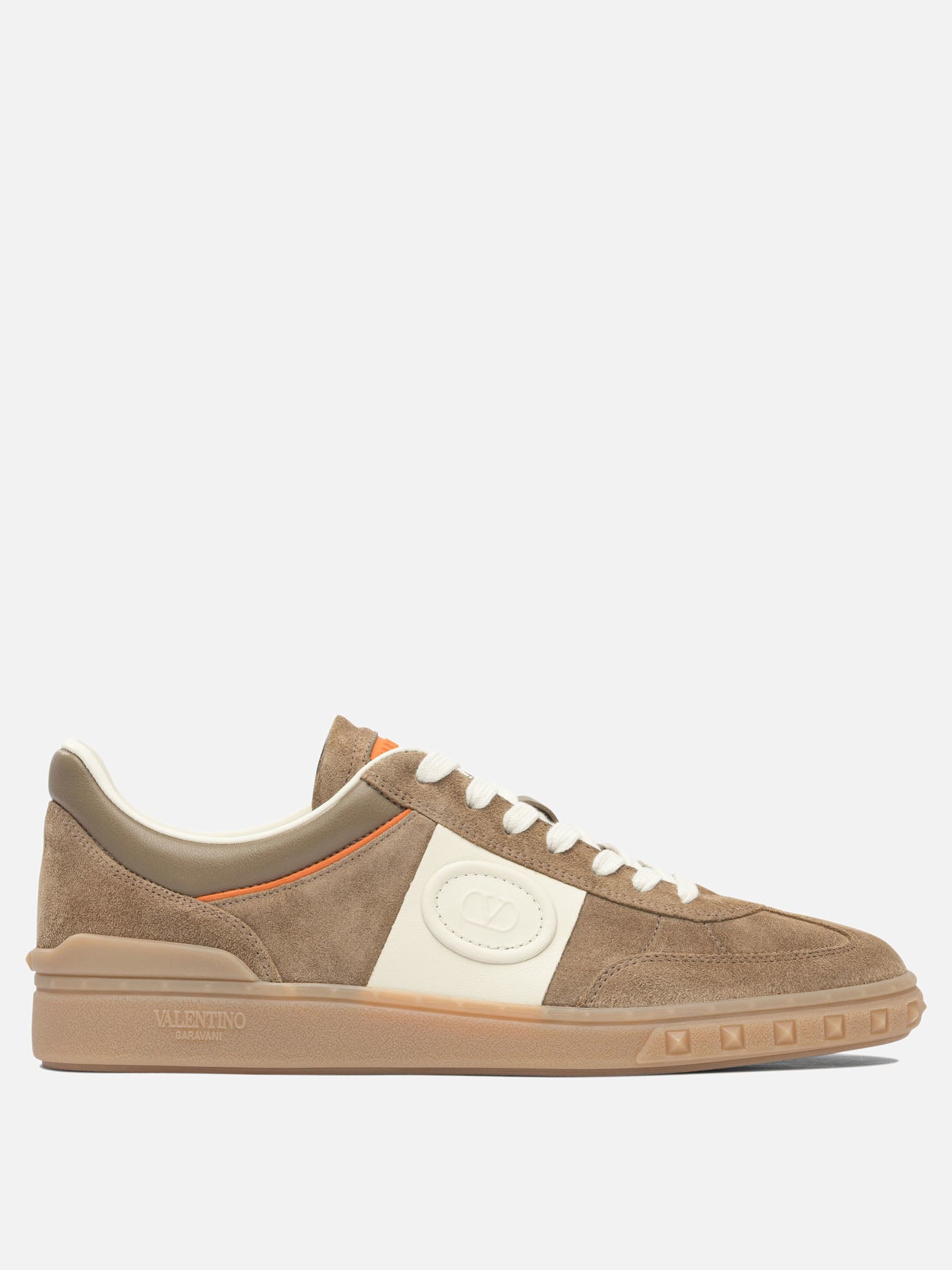 Low top sneakers 100% leather - 100% rubber  Beige - Valentino Garavani Men | PDP | VIETTI Online Store | thumbnail