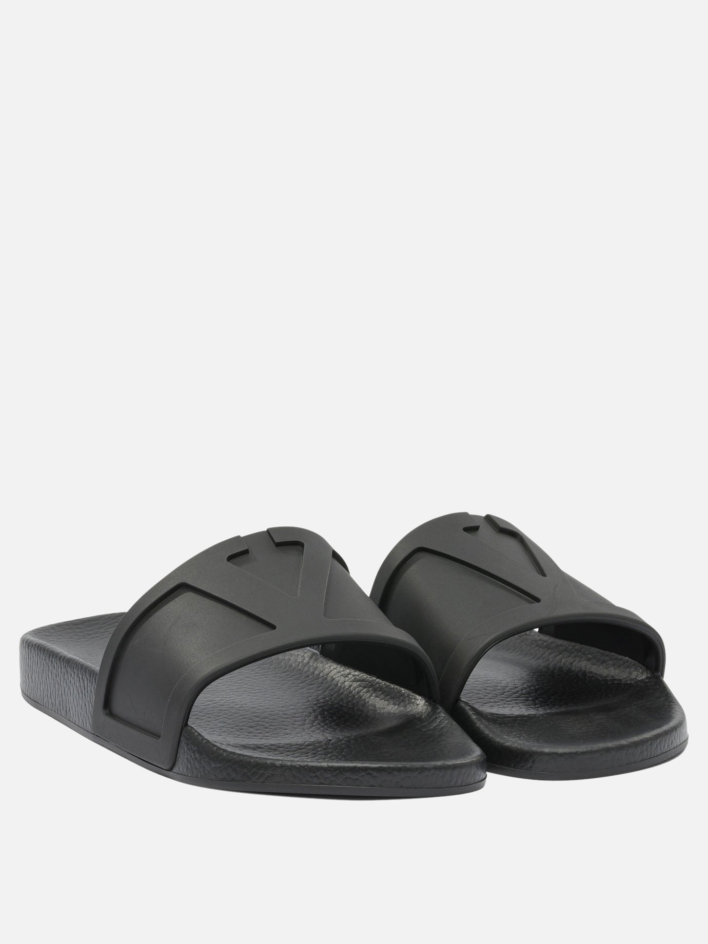 Slides 100% leather - 100% rubber  Black - Valentino Garavani Men | PDP | VIETTI Online Store | Zoom-Modal_2
