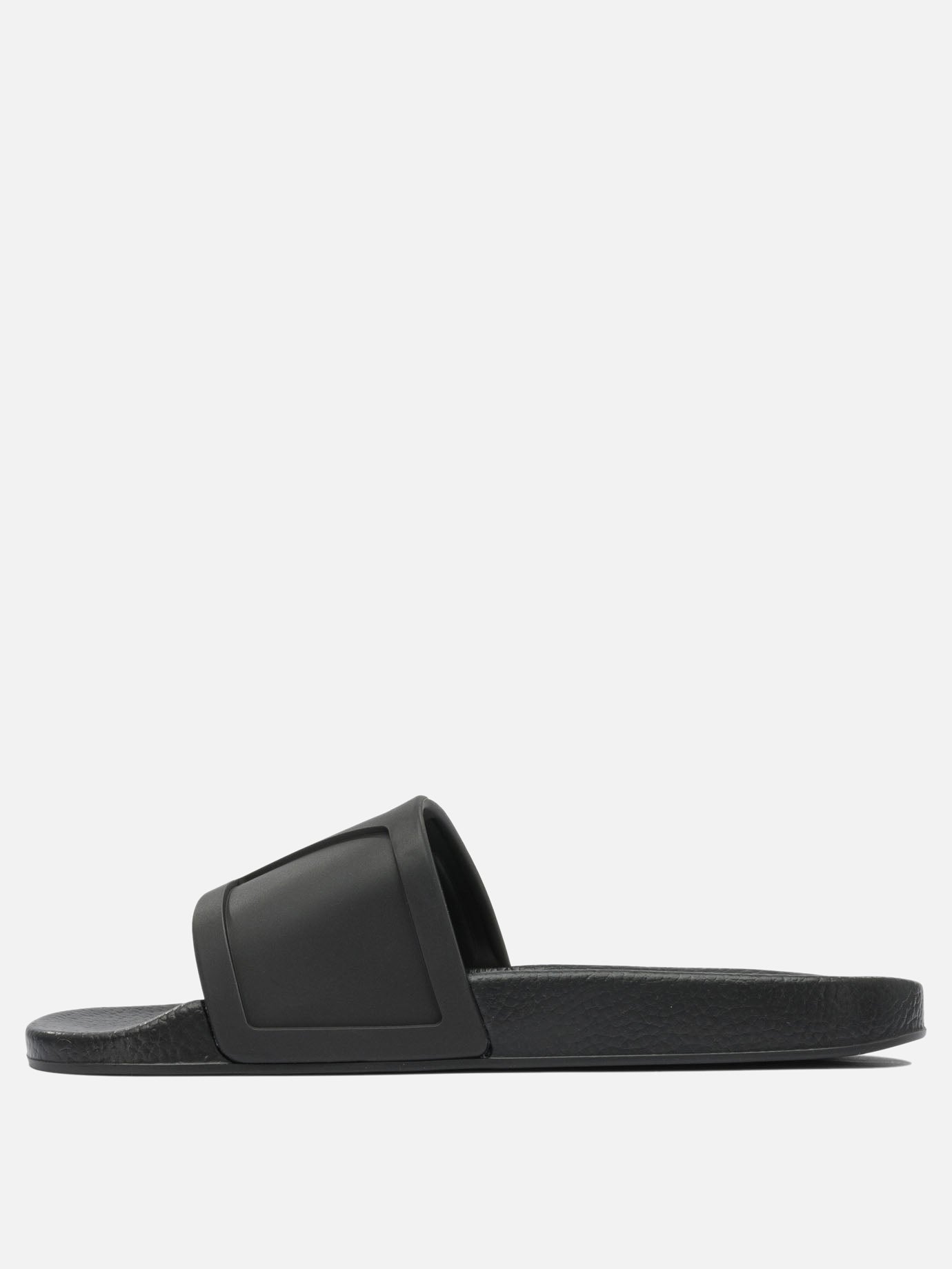 Slides 100% leather - 100% rubber  Black - Valentino Garavani Men | PDP | VIETTI Online Store | thumbnail_3