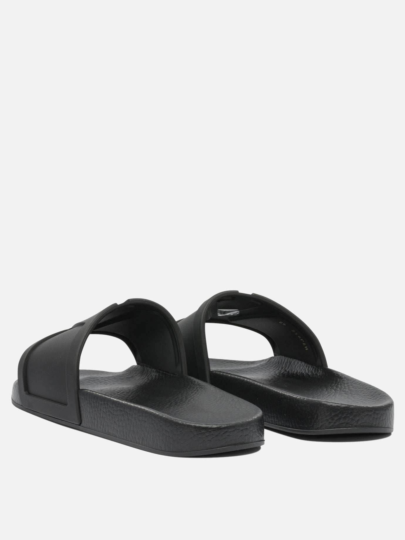 Slides 100% leather - 100% rubber  Black - Valentino Garavani Men | PDP | VIETTI Online Store | thumbnail_4