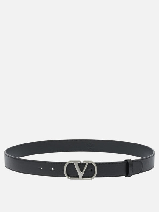 Leather belts 100% leather  Black - Valentino Garavani Men | PLP | VIETTI Online Store 
