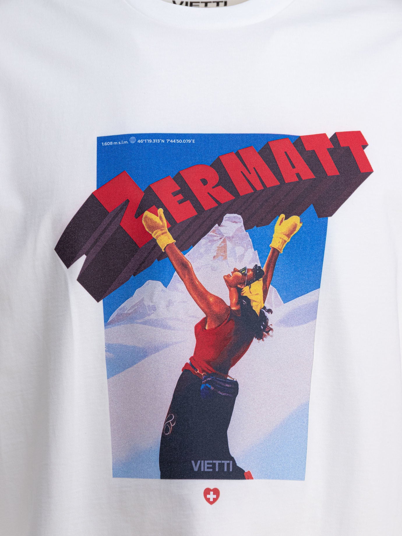 VIETTI Merchandise "Zermatt" crewneck T-shirt White