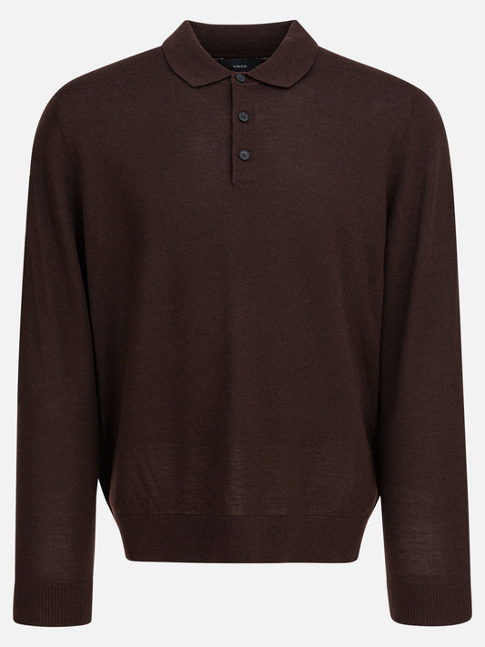 Polo con bottoni Solid colour  Bordeaux - Vince Uomo | PDP | VIETTI Online Store 
