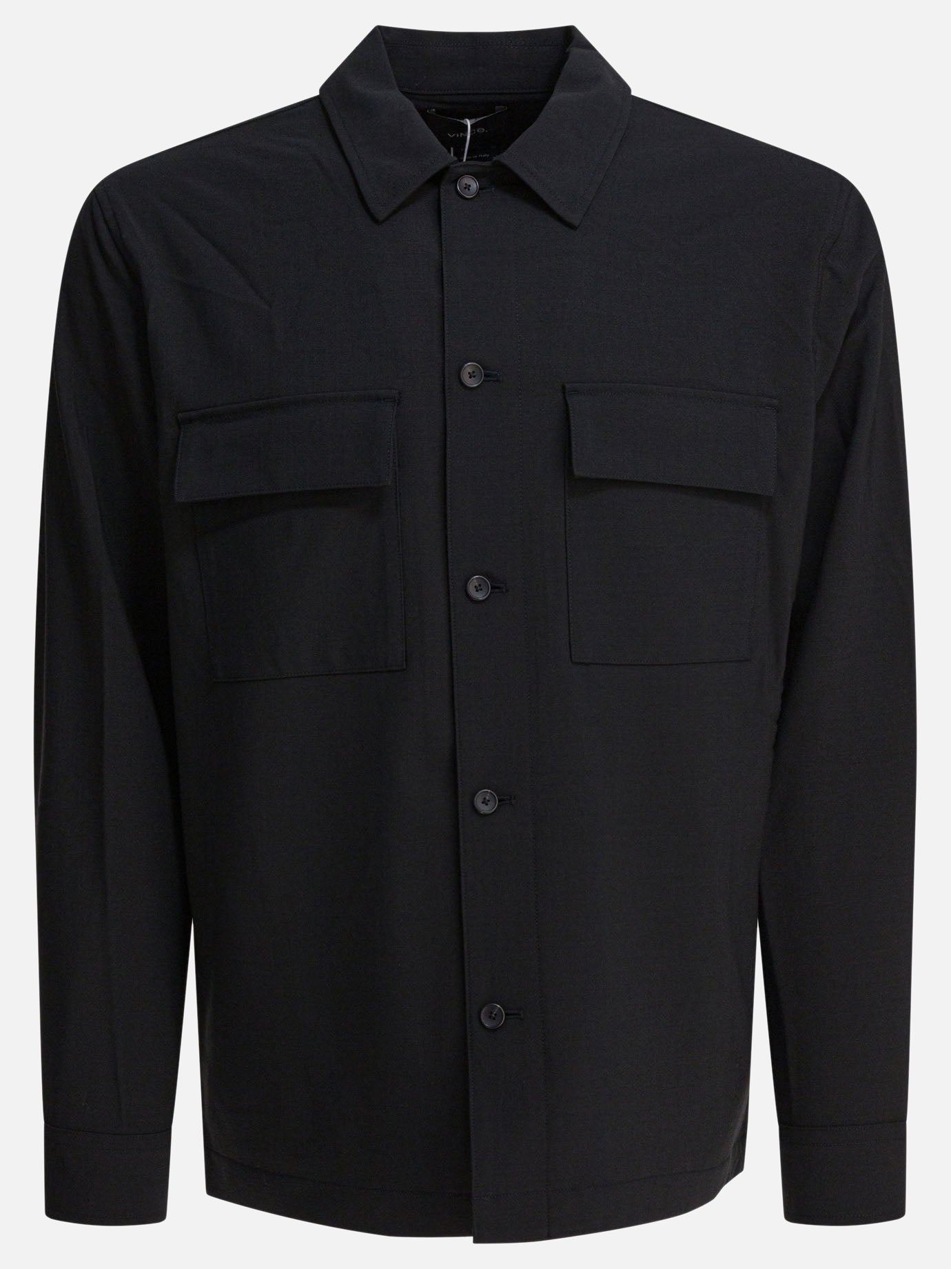 Giacche overshirt Solid colour  Nero - Vince Uomo | PDP | VIETTI Online Store | thumbnail