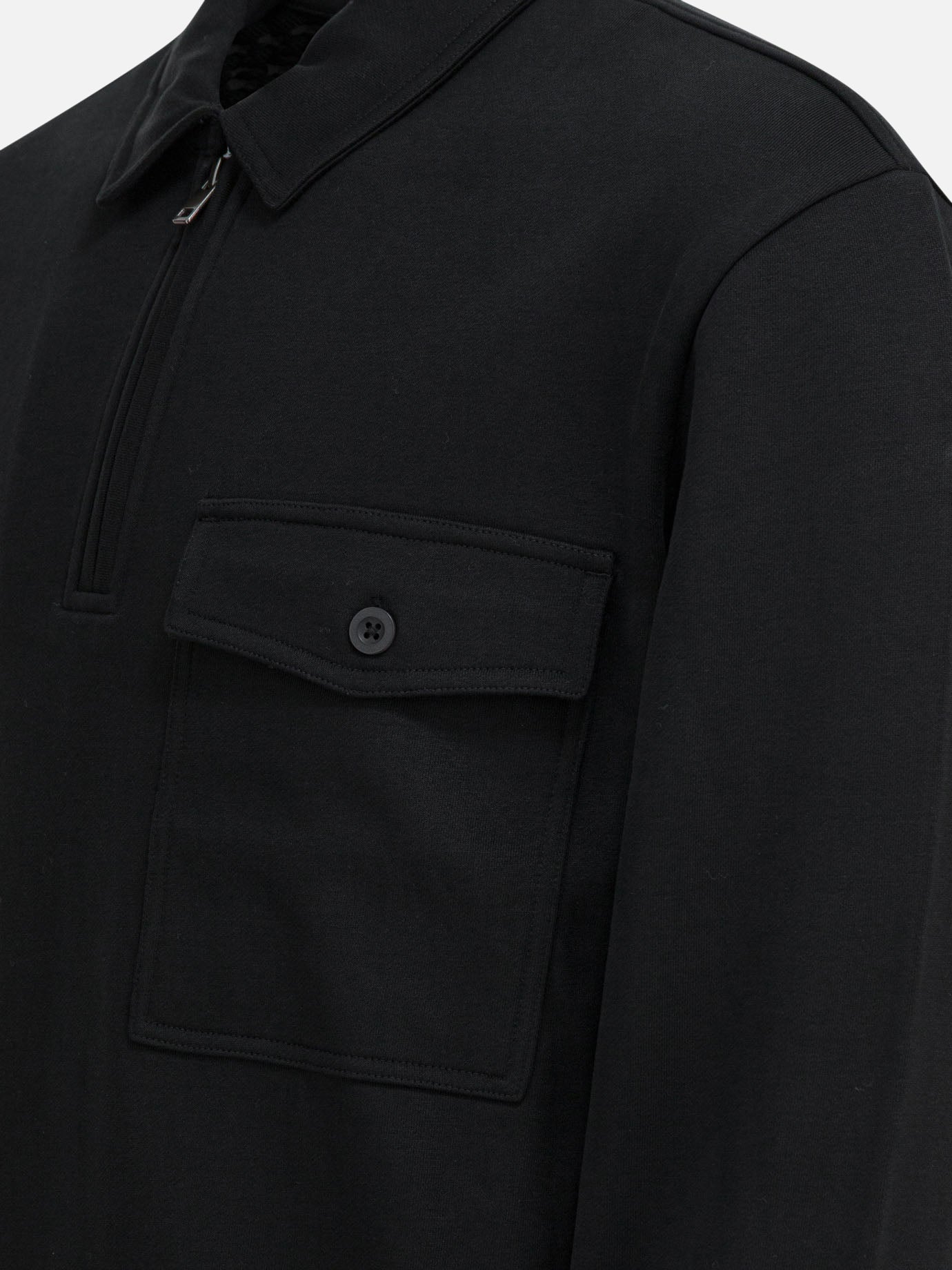 Polo shirts with buttons Solid colour  Black - Vince Men | PDP | VIETTI Online Store | Zoom-Modal_4
