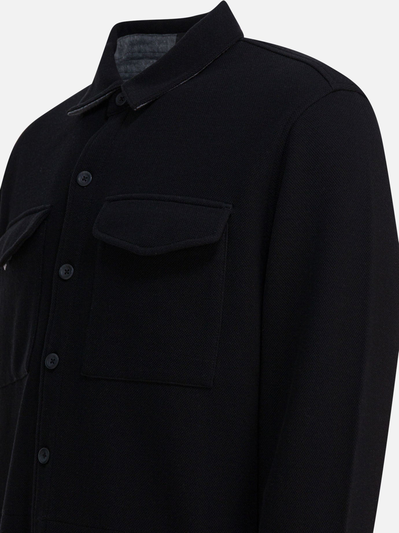 Overshirt jackets Solid colour  Blue - Vince Men | PDP | VIETTI Online Store | Zoom-Modal_4
