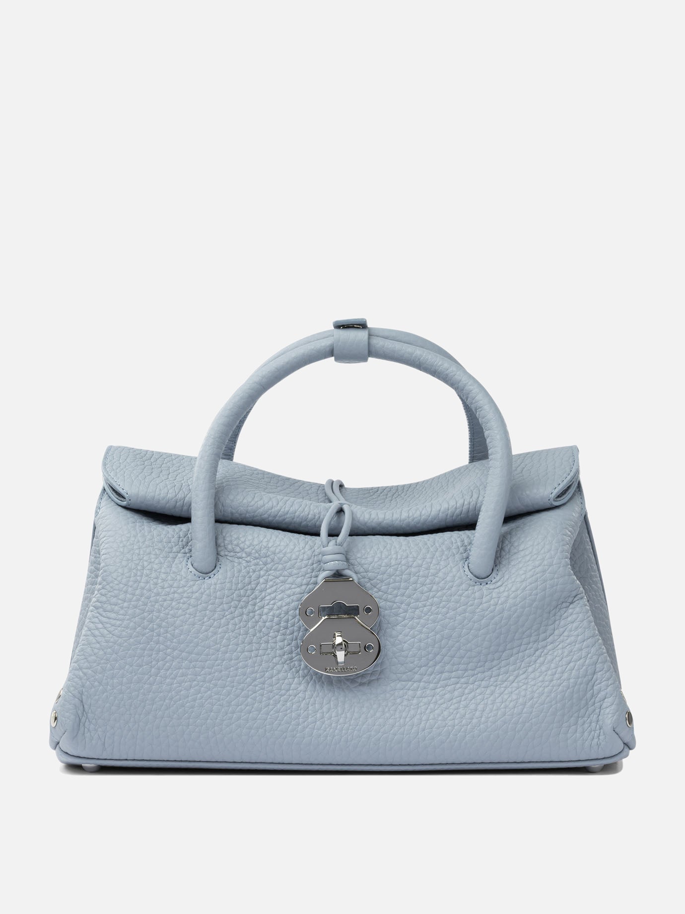 Medium bags 100% cow leather - 100% cotton  Blue - Zanellato Women | PDP | VIETTI Online Store | Zoom-Modal
